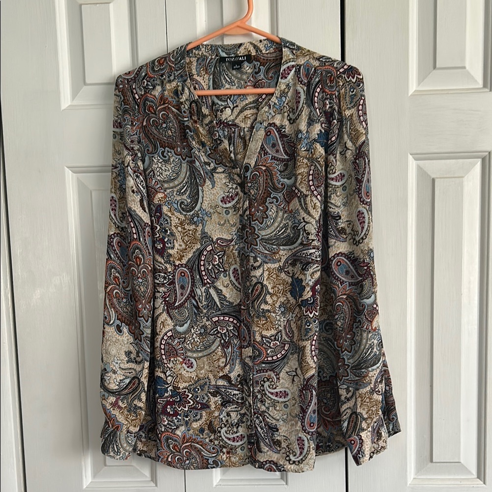 Paisley Print Women's Top
